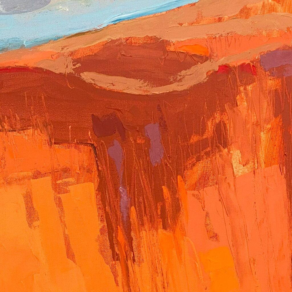 Lake Powell oil painting commission texture